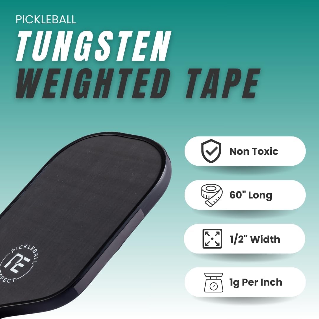 Tungsten Weighted Tape 匹克球拍專用配重鎢膠帶 | 專業玩家的高性能首選 1g/.05g| Pickleball Effect